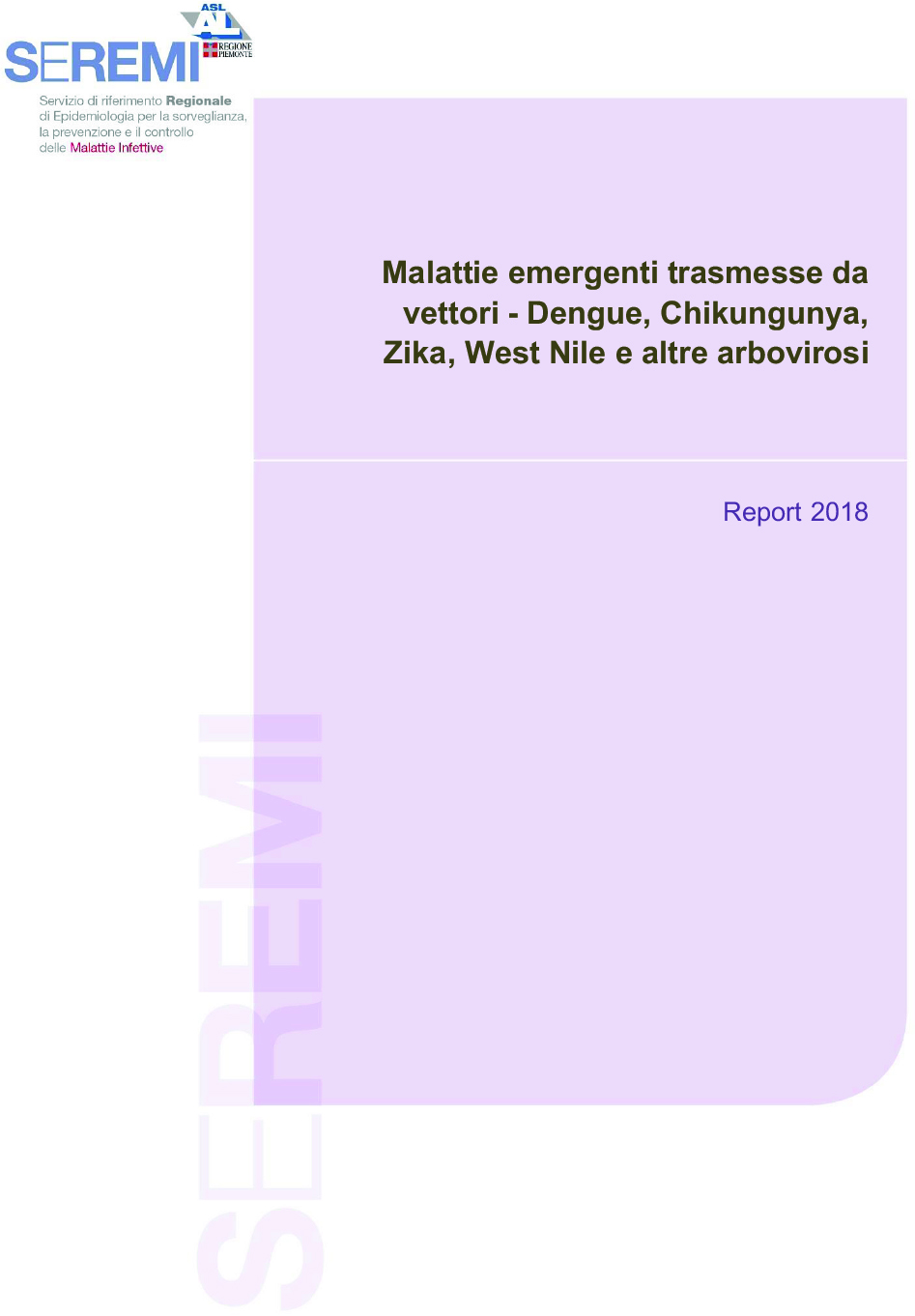 Report Arbovirosi in Piemonte 2018 1